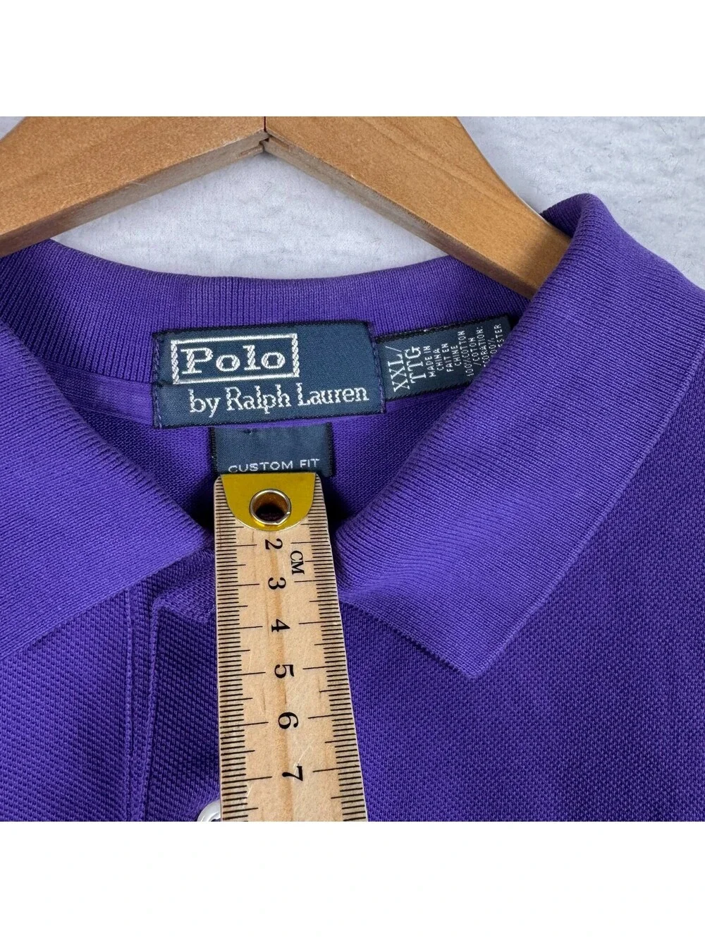 Polo Ralph Lauren Vintage Big Pony Brazil Purple Short Sleeve Shirt Size XXL 2XL